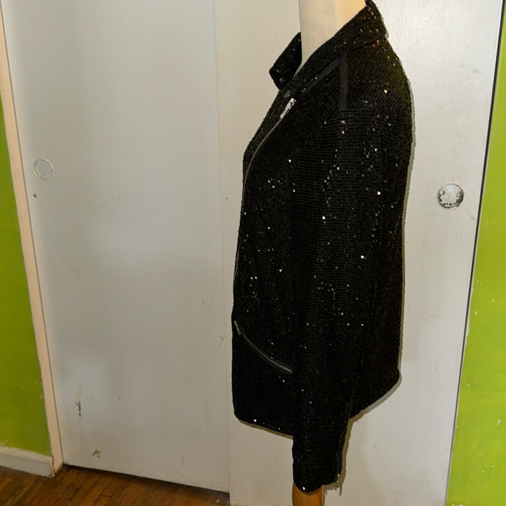 Free People/We The Free medium black sequined top - Picture 3 of 16